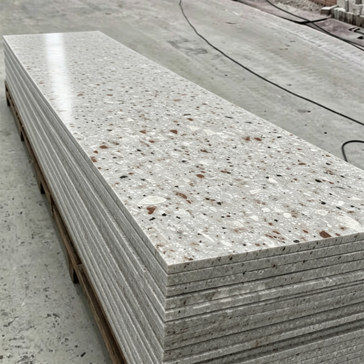 Customized Modern Design Terrazzo Chip Artificial Stone Granule Acrylic Solid Surface Sheet Material